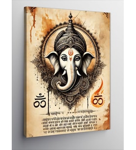Kanvas Tablo Ganesh ve Hint Mitolojisi