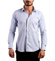 Mavi Ekstra Dar Kesim Likralı Esnek Micro Kumaş Kol Düğmeli Slim Fit Erkek Gömlek - 195-4