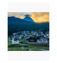 Seefeld In Tirol, Avusturya Tablo Ahşap Poster Dekoratif