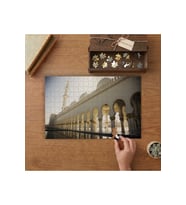 Şeyh Zayed Camii Tasarımı 240 parça Ahşap Puzzle Ahşap Kutuda MP01188