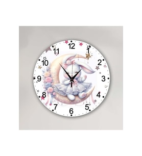 bilge Tasarım Çocuk Odası Duvar Saati 30 x 30 CM (Karışık)