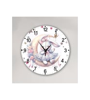 bilge Tasarım Çocuk Odası Duvar Saati 30 x 30 CM (Karışık)
