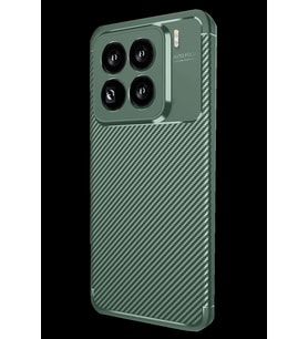 Pilelistore   Xiaomi Mi 15 Pro Kılıf Auto Focus Karbon Kapak - Koyu Yeşil