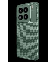 Pilelistore   Xiaomi Mi 15 Pro Kılıf Auto Focus Karbon Kapak - Koyu Yeşil