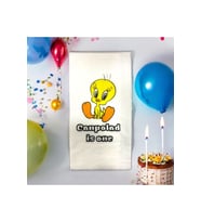 Kişiye Özel Tweety Baskılı Doğum Günü Sunum Peçetesi 20’li