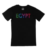 Mısır Renkli Egypt Siyah Tişört