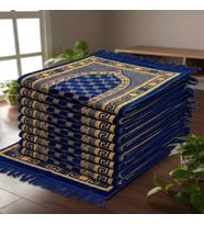 10 Adet Kadife Seccade Lacivert (70cmx110cm 400gr) Hac Ve Umre Hediyesi