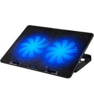 Windy LED Aydınlatmalı Notebook Soğutucu Siyah