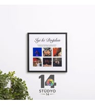 Stüdyo 14 Kişiye Özel 6 Fotoğraflı Çerçeveli Tablo – Fotoğraf , Başlık ve Mesaj Özelleştirmeli Dekoratif Hediye
