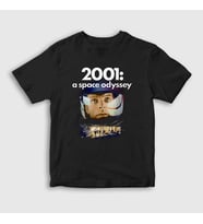 Presmono Unisex Çocuk Siyah Cover Film 2001 A Space Odyssey T-Shirt 241609tt
