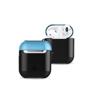 Newface Apple Airpods 2 (2.nesil) 3in1 Kılıf - Siyah-Mavi