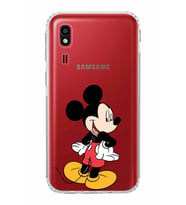 Samsung Galaxy A2 Core  Kamera Korumalı  Kapak Mickey Mouse Tasarımlı  Şeffaf Kılıf