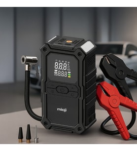 Mioji D8H Premium 4in1 48000mAh 3000A Akü Takviye + Hava Pompası + Led Fener + Powerbank (Siyah)