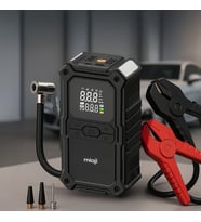 Mioji D8H Premium 4in1 48000mAh 3000A Akü Takviye + Hava Pompası + Led Fener + Powerbank (Siyah)