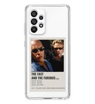 Samsung Galaxy A33 Uyumlu Hızlı ve Öfkeli Minimalist Poster Desenli Şeffaf Telefon Kılıfı