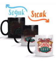 Friends Central Perk Sihirli Kupa Bardak Porselen