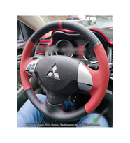Mitsubishi Lancer 2010-2012 Uyumlu Araca Özel Dikmeli Direksiyon Kılıfı