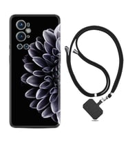 Tecno Spark 9 Pro Kılıf Silikon Boyun Askılı İpli Desenli Silikon Çiçekler 1639