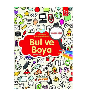 Kırmızı Kitap Bul Ve Boya 0-6 Yaş Yayınları