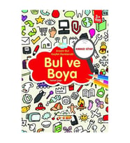 Kırmızı Kitap Bul Ve Boya 0-6 Yaş Yayınları