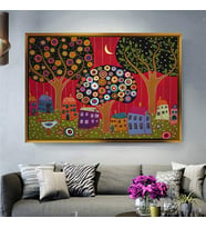 Altın Çerçeveli dekoratif tablo l1442 (Gold)