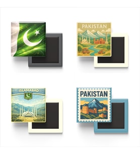 Buzdolap Magnetleri - Pakistan İslamabad - 4'lü Set Magneti