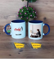 Avukat Kupa Bardak Lacivert Fotoğraflı Avukatlar Günü Hediyesi