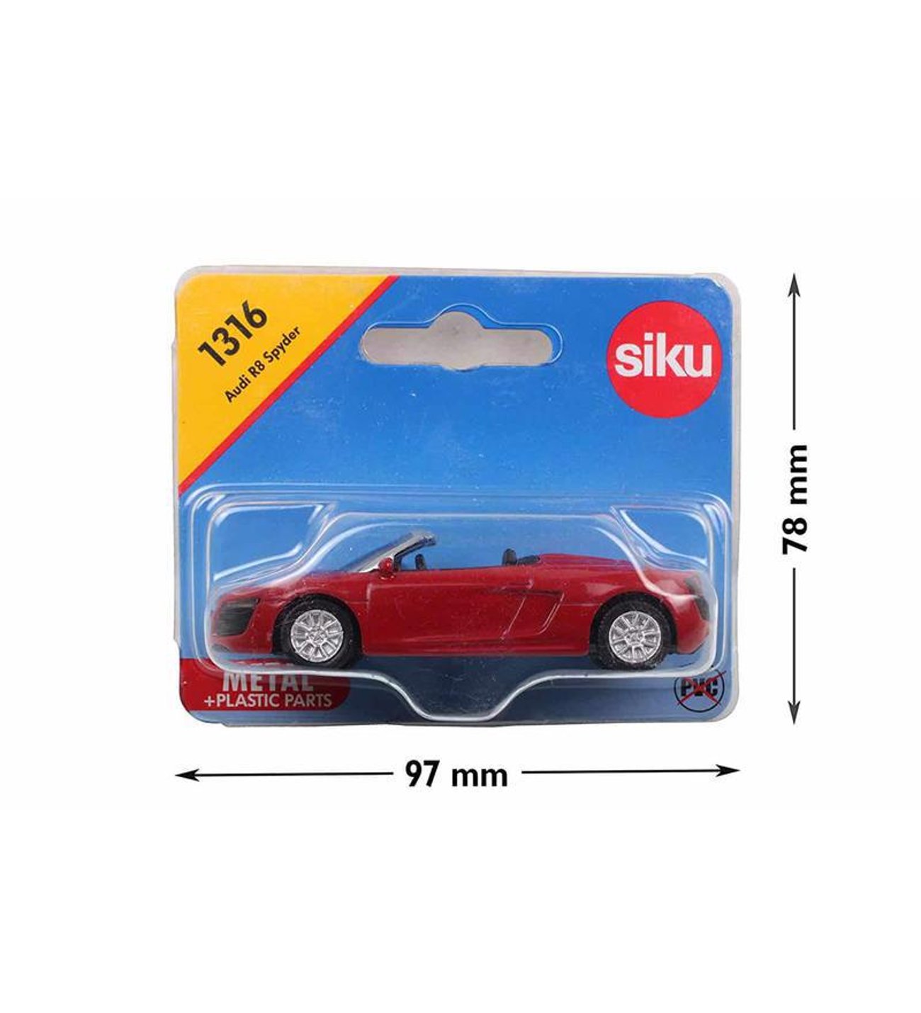 Siku 1316 AUDI R8 SPYDER Metal Plastik Oyuncak Araba
