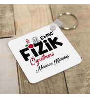 Kişiye Özel Fizik Öğretmenlerine Hediye Anahtarlık