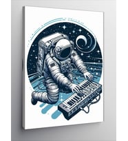 Kanvas Tablo Müzikal Astronot