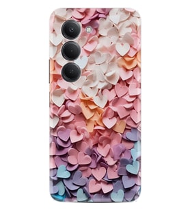 Xiaomi Redmi 15 Kılıf Boutique Baskılı Resimli Renkli Kalpler Pcode -040