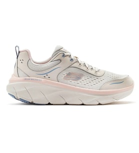 Skechers D'Lux Walker 2.0-Daisy Doll Womens Memory Foam Sneaker Pink Hafızalı Taban Kadın Günlük Spor Ayakkabı Krem