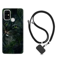 Casper E30 F20 X20 Kılıf Boyun Askılı Silikon Flowers Cat 1345