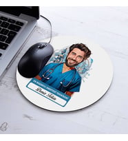 Kişiye Özel Hediye Karikatürlü En İyi Erkek Anestezi Teknikeri Mousepad