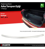 Nissan Qashqai Krom Arka Tampon Eşiği 2007-2014