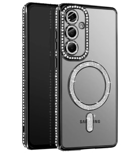 Pilelistore   Samsung Galaxy A37 5G Joke Simli Magneticsafe Kılıf - Siyah