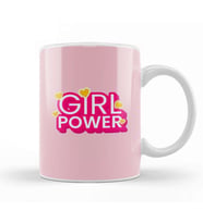Girl Power Text Design Kupa Bardak Porselen