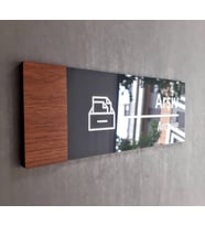 Wooden Serisi Arşiv Yönlendirme Tabelası