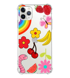 PrintiFy Apple iPhone 11 Pro Max Uyumlu Water Color 5 Baskılı Şeffaf Köşe Korumalı Antişok Kılıf