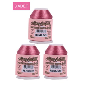 3 Adet Altınbaşak Oya ve Dantel İpi 20 gr - Royaleks - No: 649