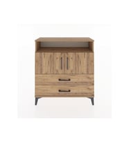 Arges Şifonyer 3 Raflı 2 Çekmeceli 2 Kapaklı 88x30x96 Çam-Çam