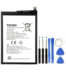Tecno Comon 15 Air Pil Batarya Bl-49ft 5000 Mah+tamir Set