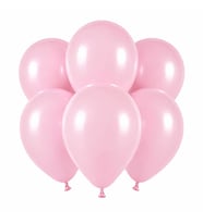 Bebek Pembe Renk Lateks Pastel Balon (30 cm) - 6 Adet