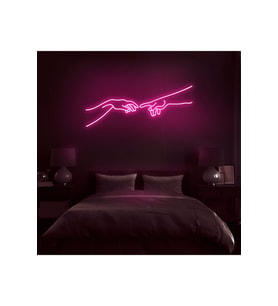 Hand Of God Figürlü Neon Tabela