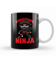 Awesome Ping Pong Ninja Table Tennis Pingpong Kupa Bardak Porselen