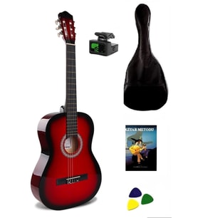 Gonzales Klasik Gitar Seti Kırmızı Renk