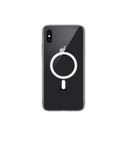 Apple Apple iPhone XS Kılıf Şeffaf Shock-Proof Magnetic Ultra Protection Wireless Case (Renksiz)