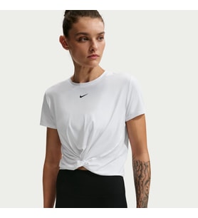 Nike W NK ONE CLASSIC TWST SS Beyaz Kadın T-Shirt HJ1054-102