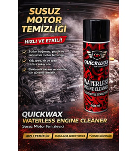 SUSUZ MOTOR TEMİZLEYİCİ(MİKROFİBER ZOR KİR BEZİ HEDİYELİ)