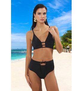 Modern Desenli Bikini Takımı Esnek Kumaş Premium Kalite UV Korumalı Şık Detaylı Ergonomik Kesim